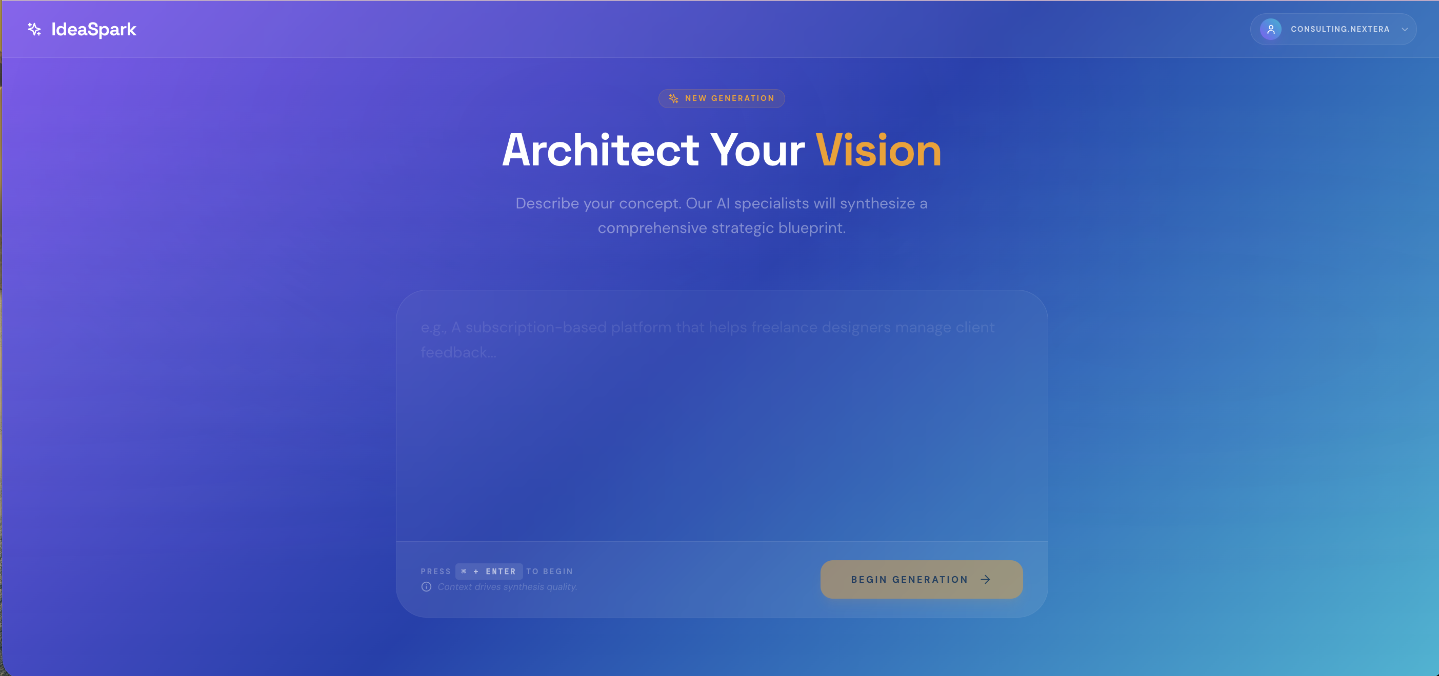Ideaspark Idea Generator App